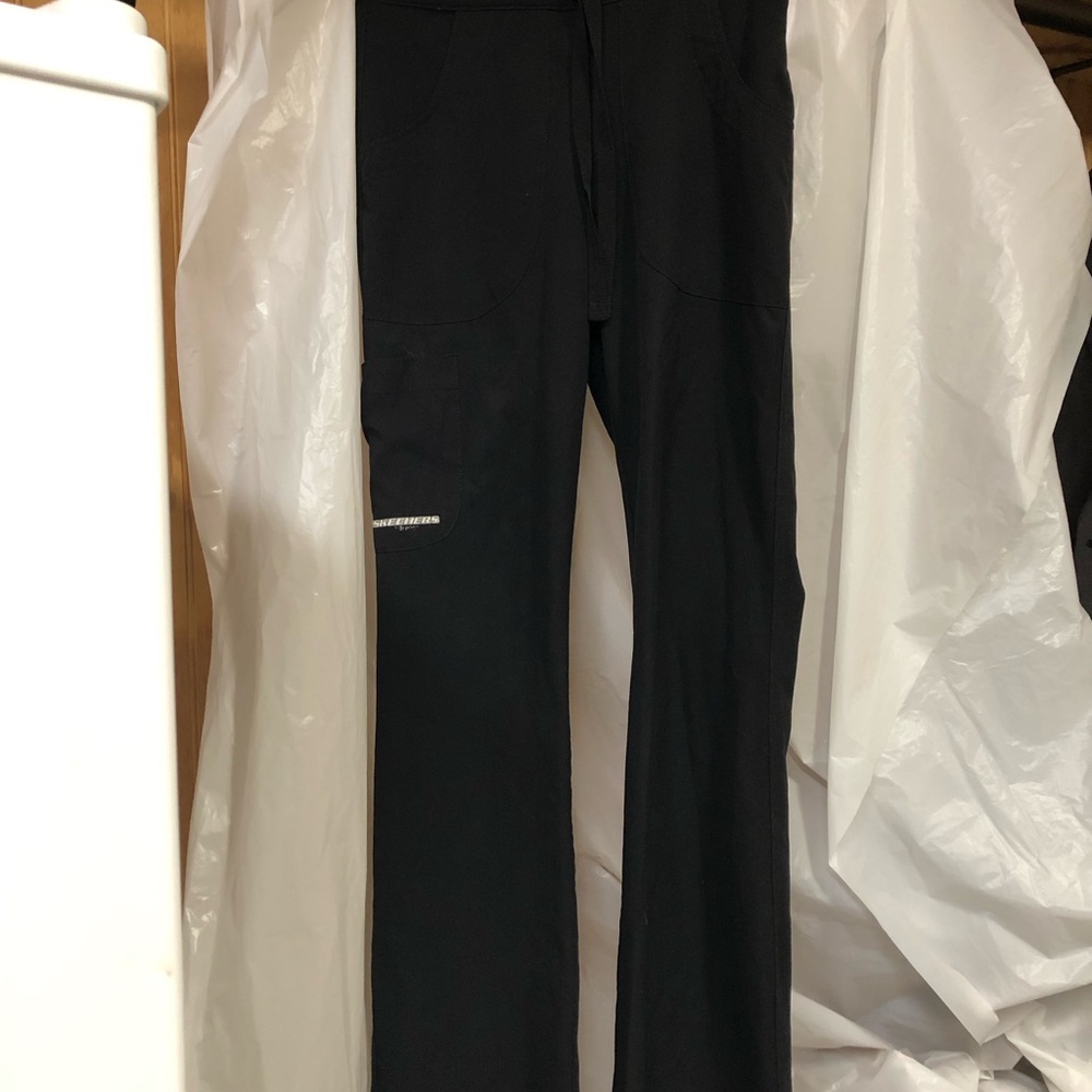Skechers Womens black scrub pants